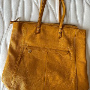 yellow women's shoulder bag work tote